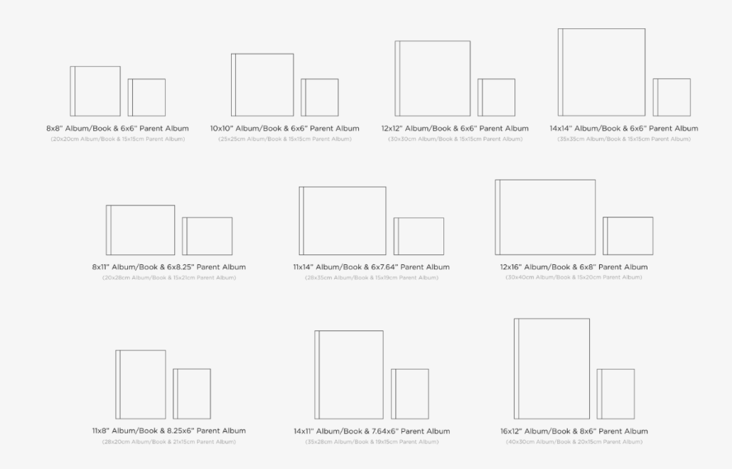 zno photobook sizes